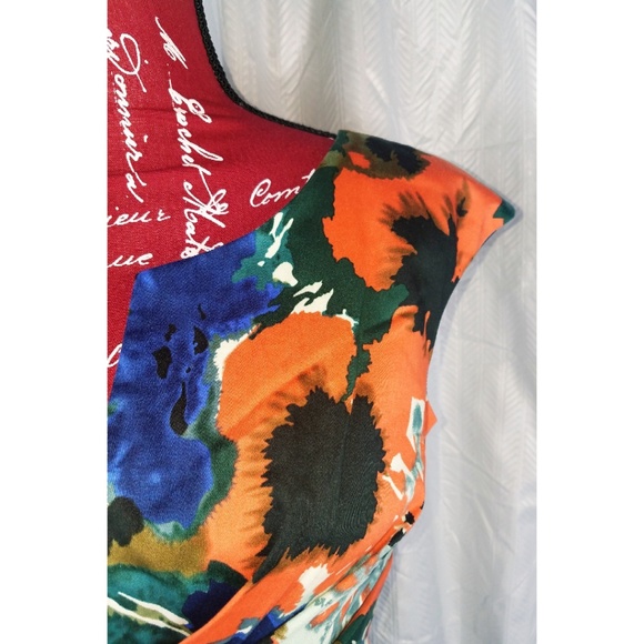 Donna Ricco NY for Macys Floral Dress sz 6 - Picture 2 of 8